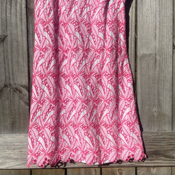 Crown & Ivy Embroidered Pink and White Floral Mini Dress Size 12 - Picture 3 of 10